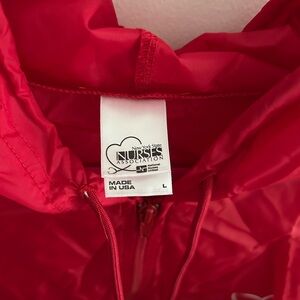 Red Windbreaker Jacket